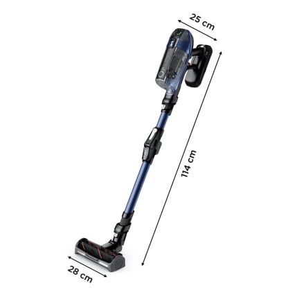 Rowenta - Tyčový vysavač s mopem X-FORCE FLEX ANIMAL AQUA AUTO 3v1 480W/32,4V 2500 mAh modrá