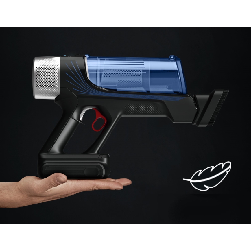 Rowenta - Tyčový vysavač s mopem X-FORCE FLEX ANIMAL AQUA AUTO 4v1 250W/25,2V 2500 mAh černá/modrá