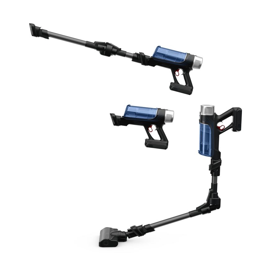 Rowenta - Tyčový vysavač s mopem X-FORCE FLEX ANIMAL AQUA AUTO 4v1 250W/25,2V 2500 mAh černá/modrá