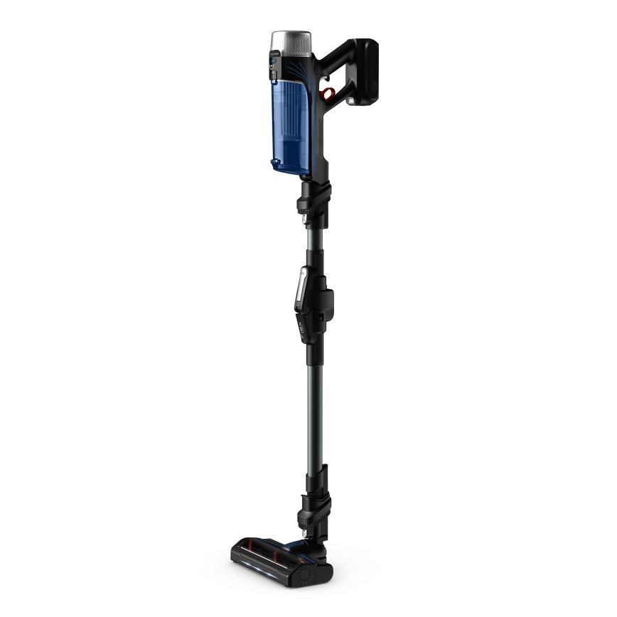 Rowenta - Tyčový vysavač s mopem X-FORCE FLEX ANIMAL AQUA AUTO 4v1 250W/25,2V 2500 mAh černá/modrá