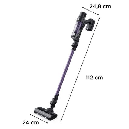 Rowenta - Tyčový vysavač X-PERT 2v1 140W/18V 2500 mAh fialová