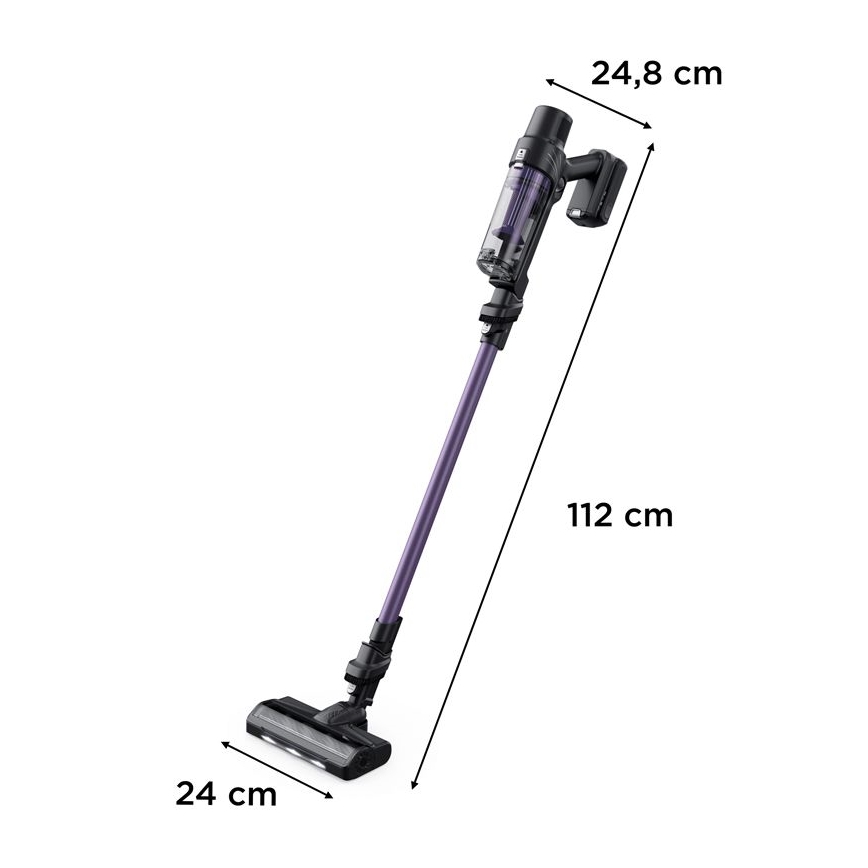 Rowenta - Tyčový vysavač X-PERT 2v1 140W/18V 2500 mAh fialová