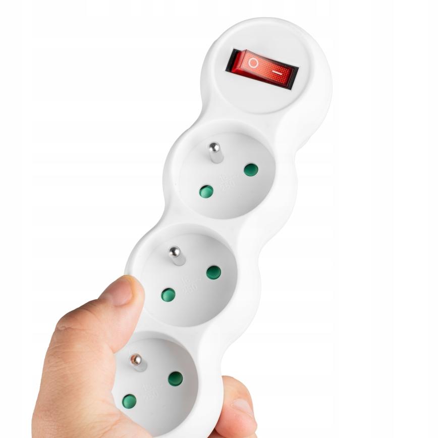 Rozbočovací zásuvka s vypínačem 3Z