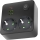 Rozbočovací zásuvka s vypínačem LINEA 2x230V + 3xUSB A/C SCHUKO černá