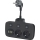 Rozbočovací zásuvka s vypínačem LINEA 2x230V + 4xUSB A/C SCHUKO černá