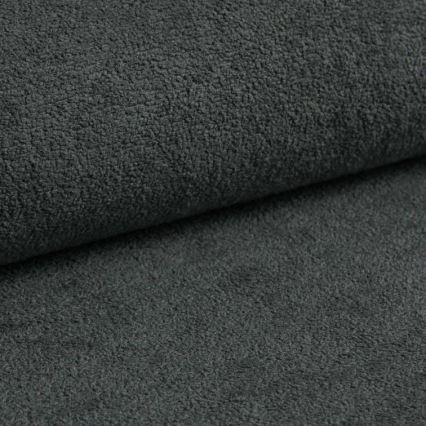 Rozkládací rohová sedací souprava s úložným prostorem do L CASTELO levá tmavě šedá