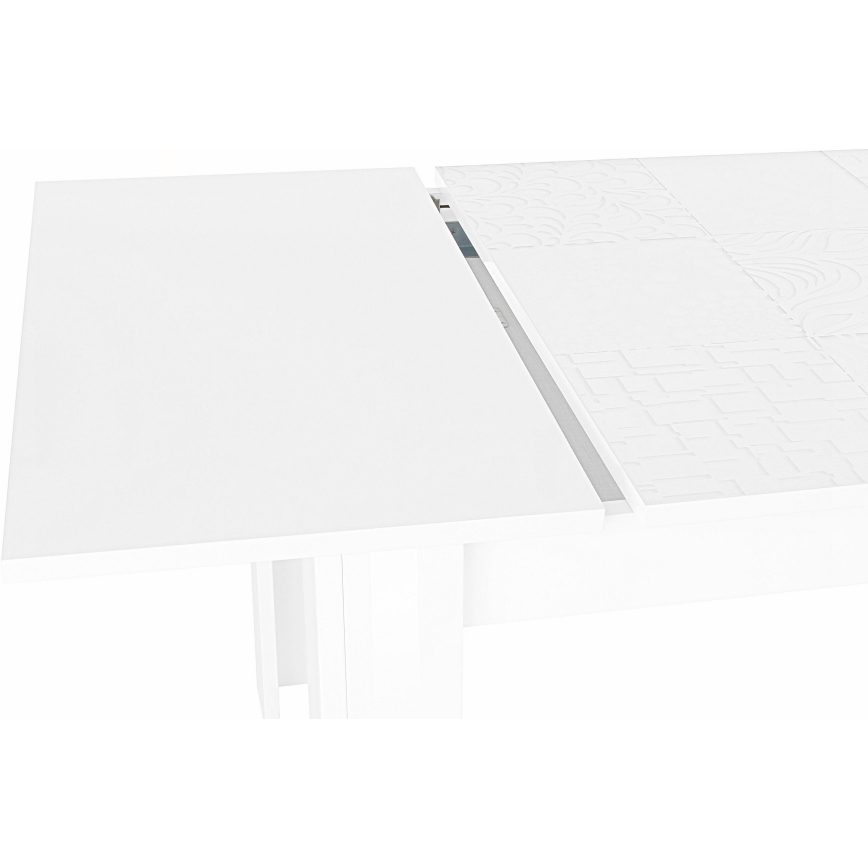 Rozkládací jídelní stůl ARIA 137/185x90 cm  bílá