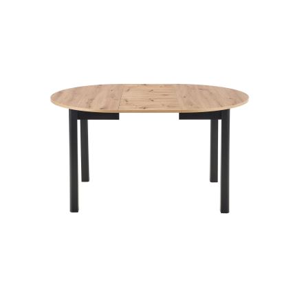 Rozkládací jídelní stůl CALMIO 102/142x102 cm dub artisan/černá
