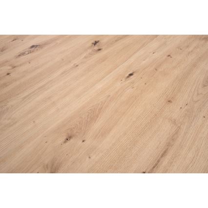 Rozkládací jídelní stůl CALMIO 102/142x102 cm dub artisan/černá