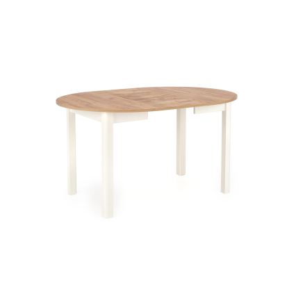 Rozkládací jídelní stůl CALMIO 102/142x102 cm dub craft/bílá