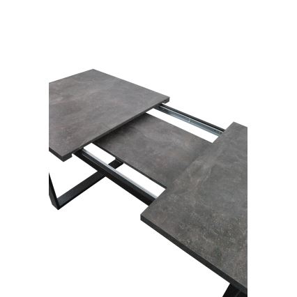 Rozkládací jídelní stůl COLIN 150/180x80 cm šedá