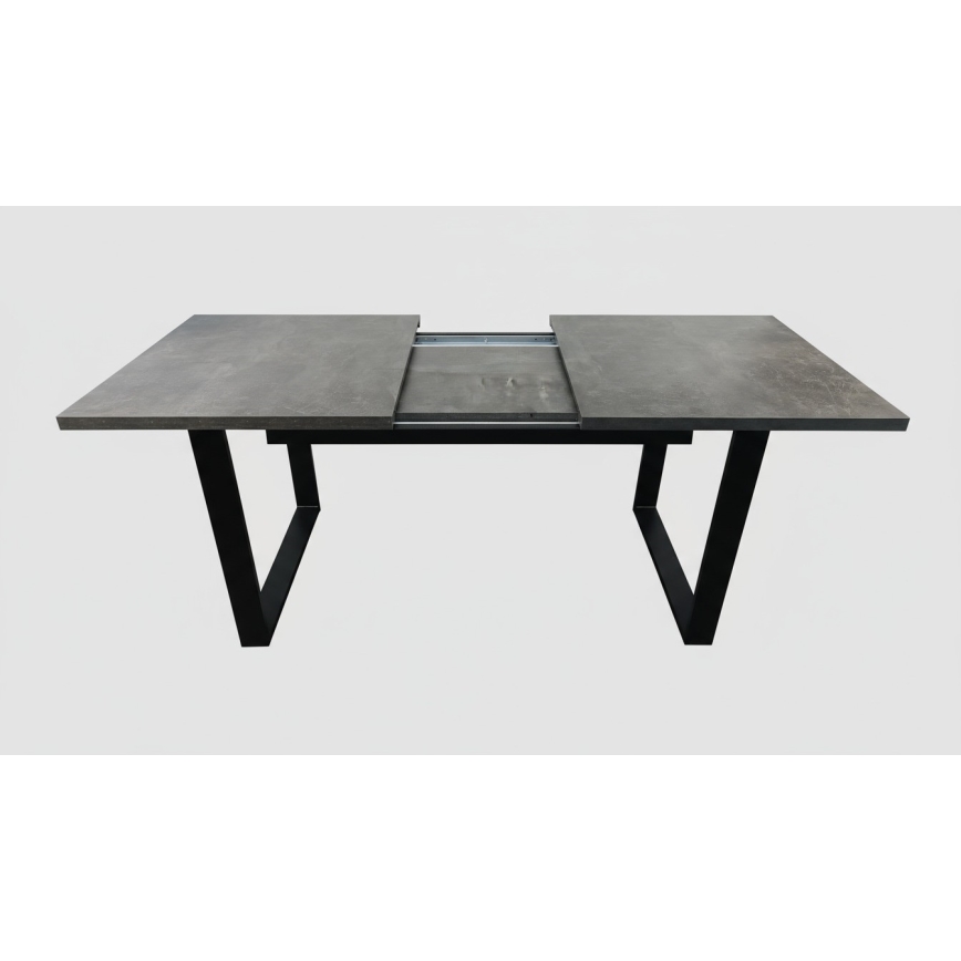 Rozkládací jídelní stůl COLIN 150/180x80 cm šedá