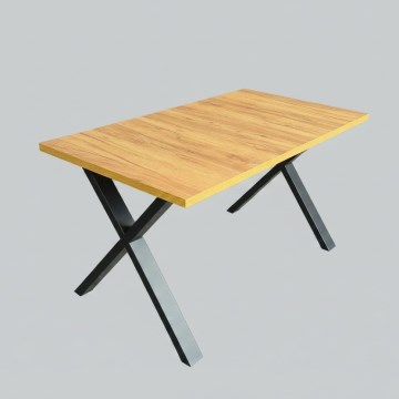 Rozkládací jídelní stůl DOMO 150/190x80 cm dub craft/černá