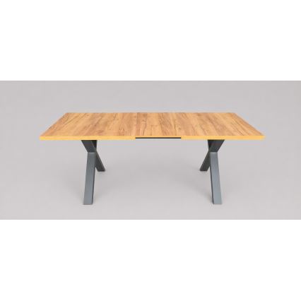 Rozkládací jídelní stůl DOMO 150/190x80 cm dub craft/černá