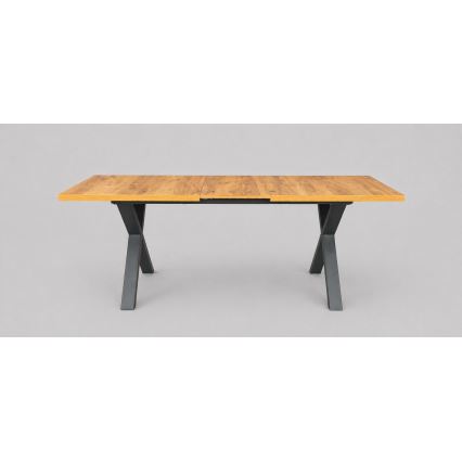 Rozkládací jídelní stůl DOMO 150/190x80 cm dub craft/černá