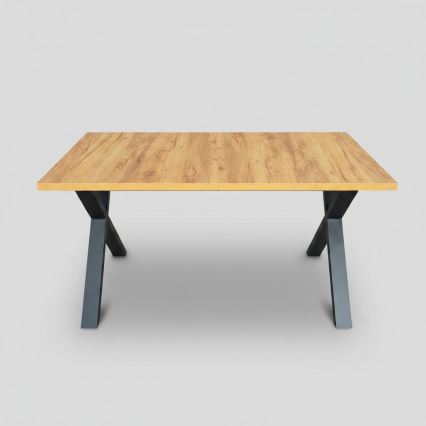 Rozkládací jídelní stůl DOMO 150/190x80 cm dub craft/černá
