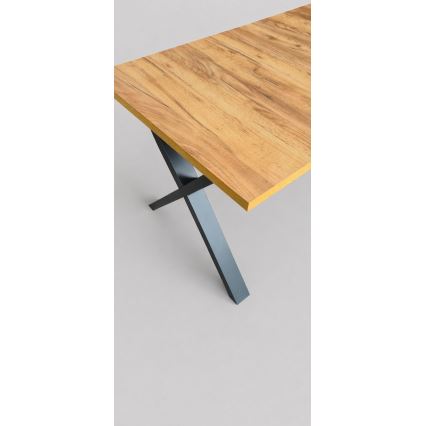 Rozkládací jídelní stůl DOMO 150/190x80 cm dub craft/černá