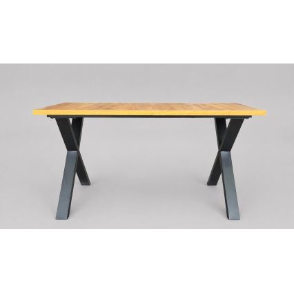 Rozkládací jídelní stůl DOMO 150/190x80 cm dub craft/černá