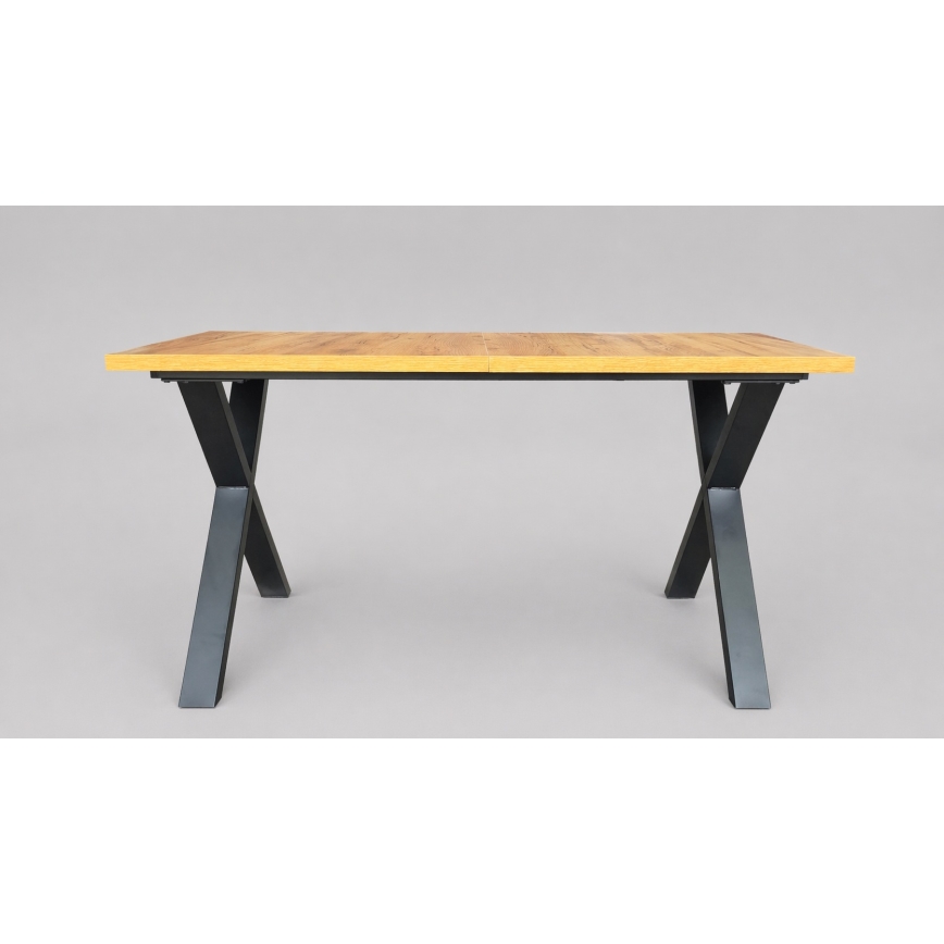 Rozkládací jídelní stůl DOMO 150/190x80 cm dub craft/černá