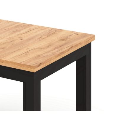 Rozkládací jídelní stůl DOO 120/160x75 cm dub craft/černá