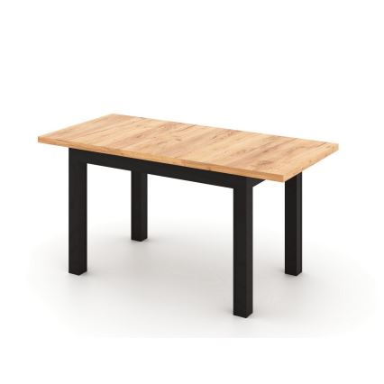Rozkládací jídelní stůl DOO 120/160x75 cm dub craft/černá