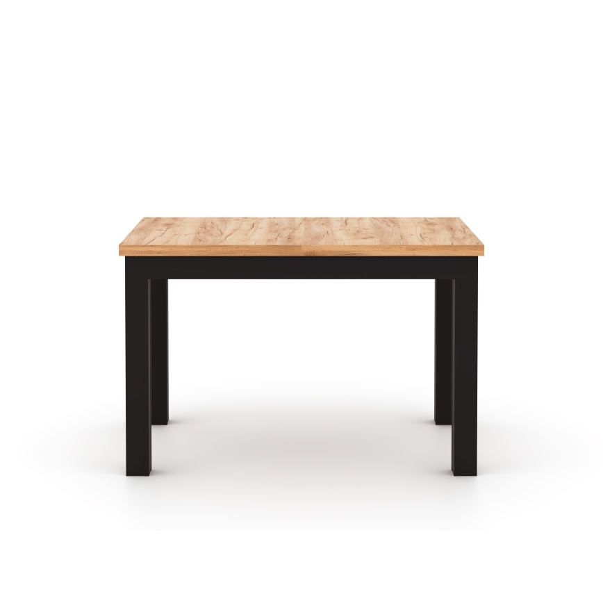 Rozkládací jídelní stůl DOO 120/160x75 cm dub craft/černá