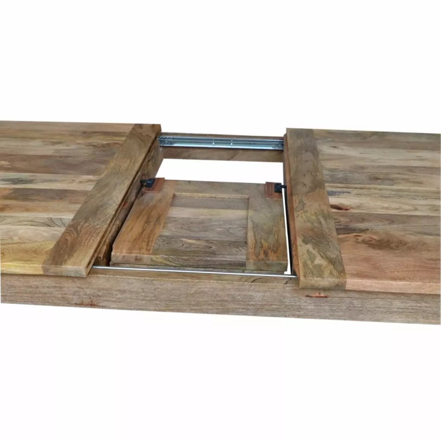 Rozkládací jídelní stůl HINA 140/180x90 cm masiv/mangovník