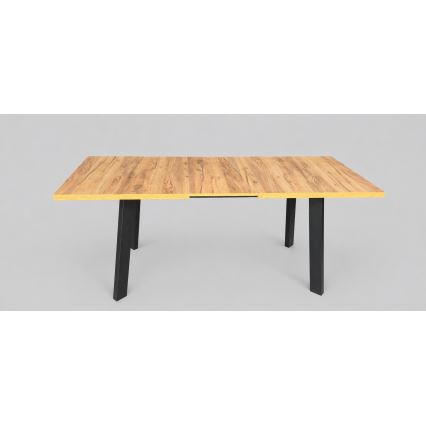 Rozkládací jídelní stůl KERNO 150/190x80 cm dub craft/černá