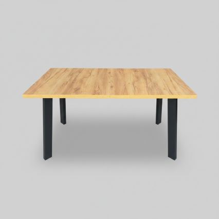 Rozkládací jídelní stůl KERNO 150/190x80 cm dub craft/černá