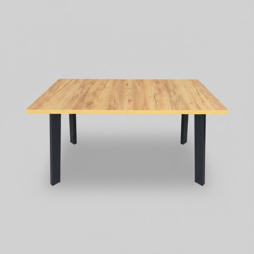 Rozkládací jídelní stůl KERNO 150/190x80 cm dub craft/černá