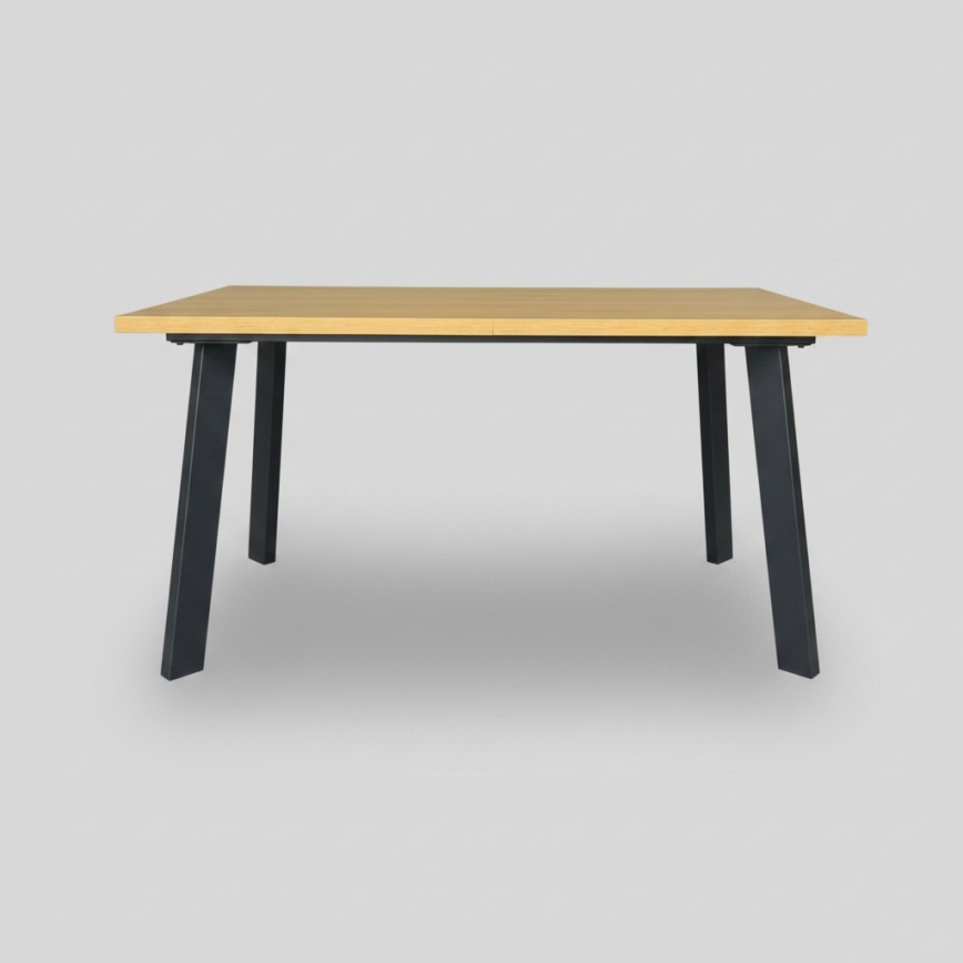 Rozkládací jídelní stůl KERNO 150/190x80 cm dub craft/černá