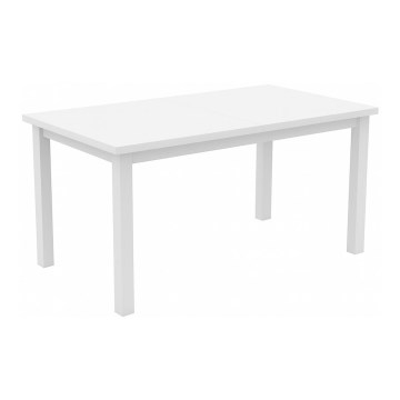 Rozkládací jídelní stůl LIAM 150/190x80 cm bílá