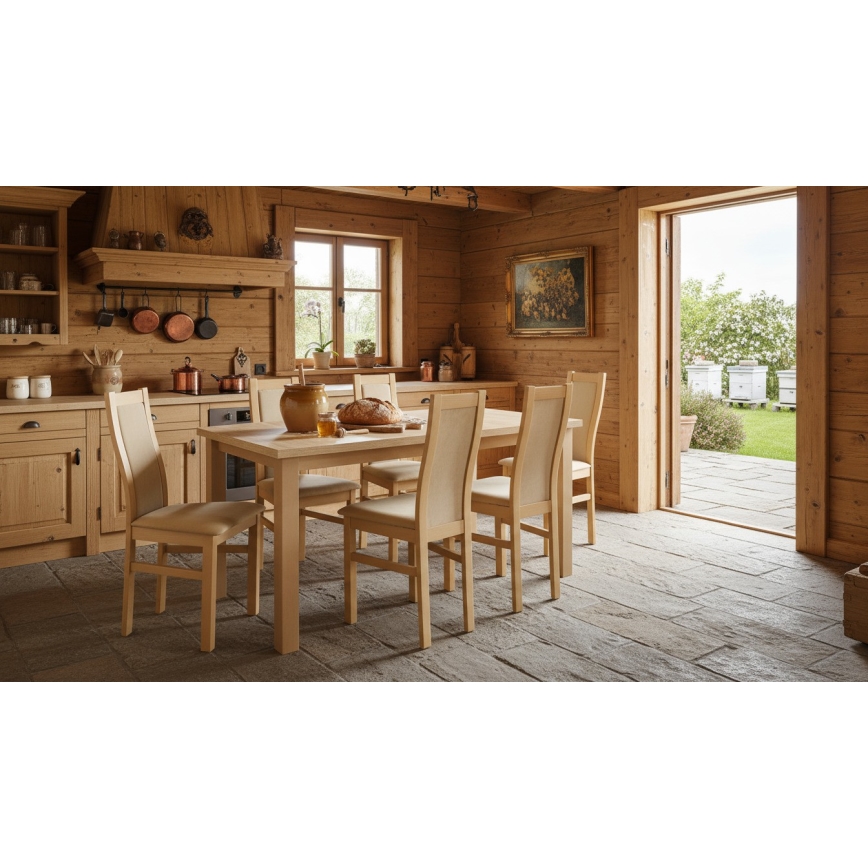 Rozkládací jídelní stůl LIAM 150/190x80 cm dub sonoma