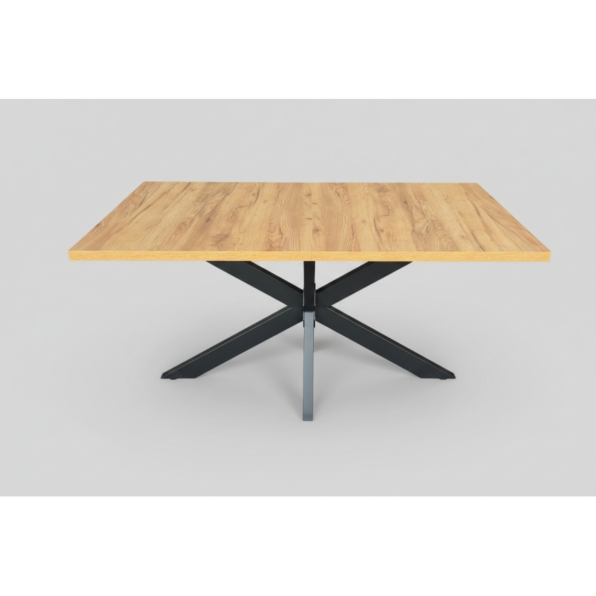 Rozkládací jídelní stůl SAMLE 150/190x80 cm dub craft/černá