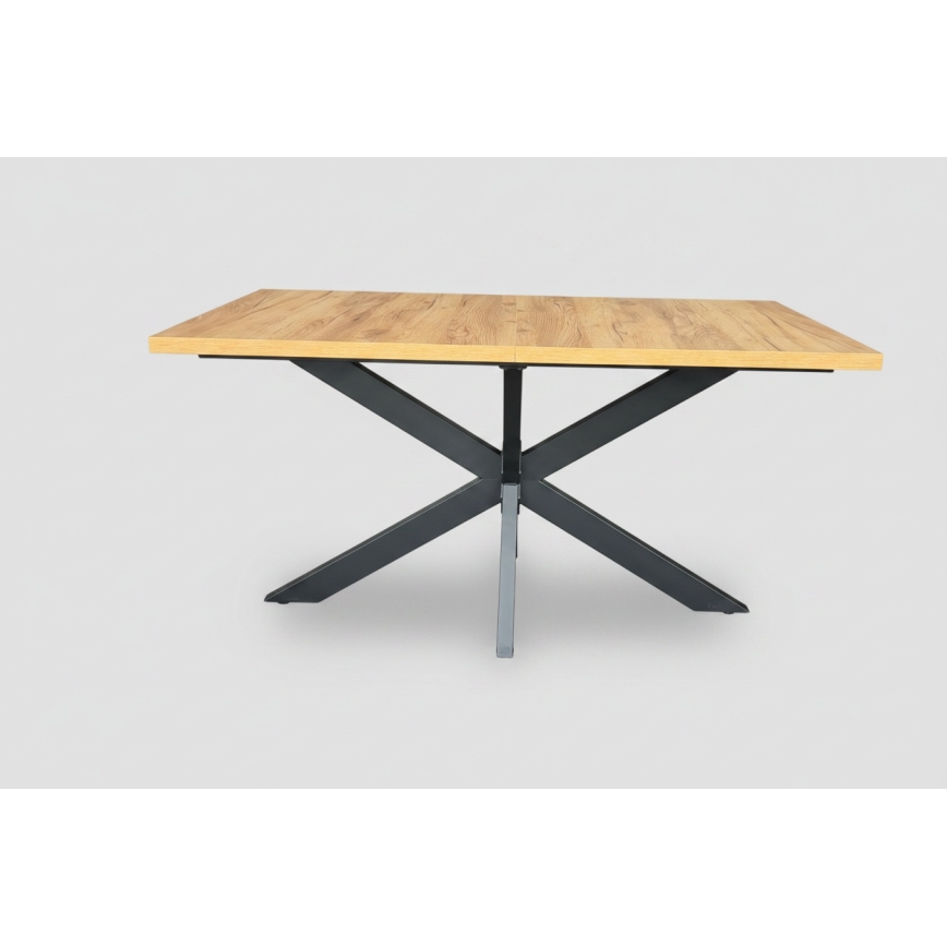 Rozkládací jídelní stůl SAMLE 150/190x80 cm dub craft/černá