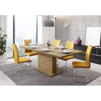 Rozkládací jídelní stůl STRAP 160/200x90 cm dub artisan