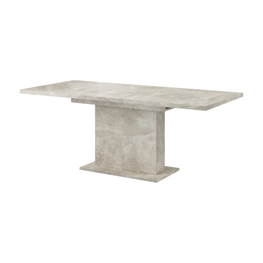 Rozkládací jídelní stůl STRAP 160/200x90 cm šedá beton