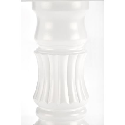 Rozkládací jídelní stůl WILLIAM 90/124 cm bílá