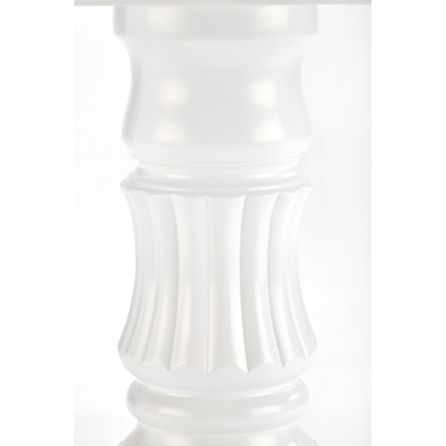 Rozkládací jídelní stůl WILLIAM 90/124 cm bílá