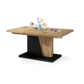 Rozkládací konferenční/jídelní stůl se zvedací deskou NINO dub craft/černá