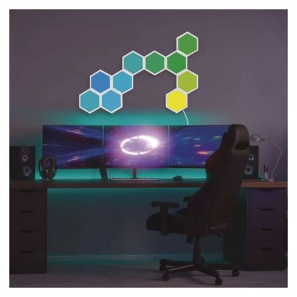 SADA 3x LED RGBIC+CCT Stmívatelný panel - rozšíření 3xLED/1,8W/230V Wi-Fi Tuya
