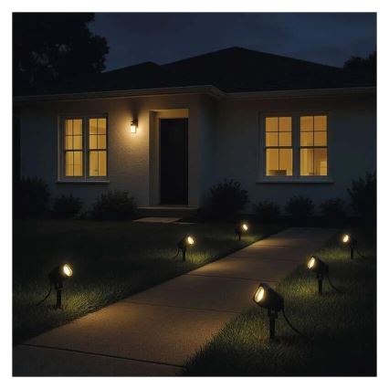 LED RGBIC Stmívatelná venkovní lampa GoSmart - rozšíření LED/1,5W/230V 3000-6500K IP65 Wi-Fi Tuya