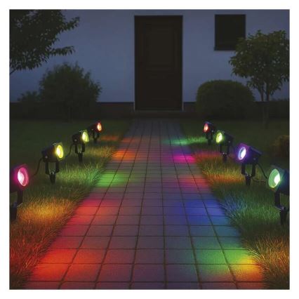 LED RGBIC Stmívatelná venkovní lampa GoSmart - rozšíření LED/1,5W/230V 3000-6500K IP65 Wi-Fi Tuya