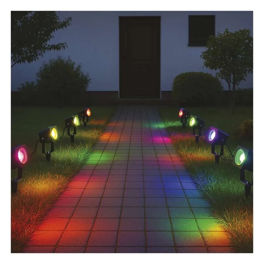 LED RGBIC Stmívatelná venkovní lampa GoSmart - rozšíření LED/1,5W/230V 3000-6500K IP65 Wi-Fi Tuya