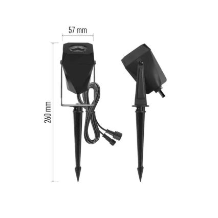 LED RGBIC Stmívatelná venkovní lampa GoSmart - rozšíření LED/1,5W/230V 3000-6500K IP65 Wi-Fi Tuya