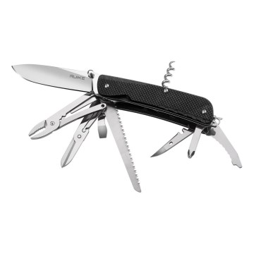 Ruike RULD51 - Multifunkční kapesní nůž TREKKER 11,4 cm/17 funkcí černá