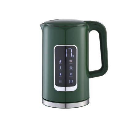 Rychlovarná konvice s LCD displejem 1,7 l 2200W/230V zelená + cestovní hrnek 450 ml