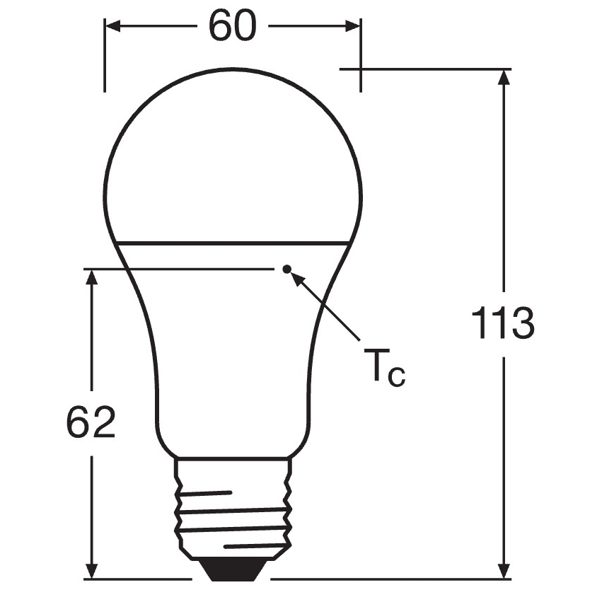 SADA 10x LED Žárovka CLASSIC A75 E27/10W/230V 2700K - Osram
