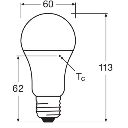 SADA 10x LED Žárovka CLASSIC A75 E27/10W/230V 4000K - Osram