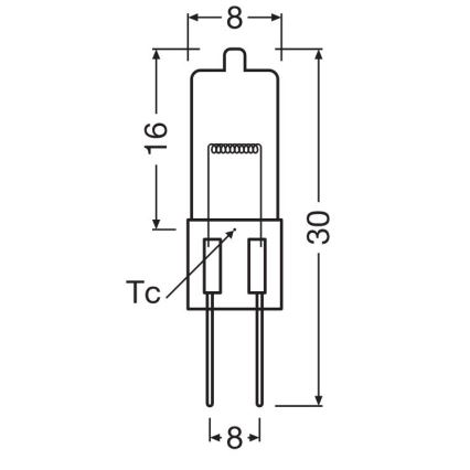 SADA 10x Žárovka do trouby HALOSTAR G4/20W/12V 2700K - Osram